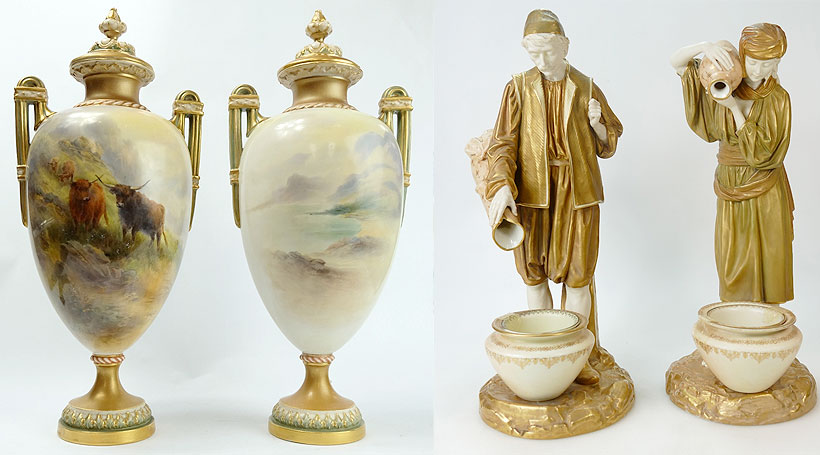 Royal Worcester Pottery At Auction Potteries Auctions