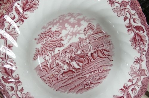 A large collection of Enoch Wood's English scenery tea and dinner ware