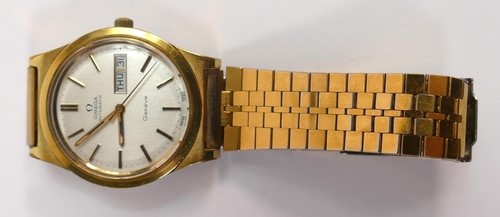 A 10k gold filled ladies Omega wrist watch