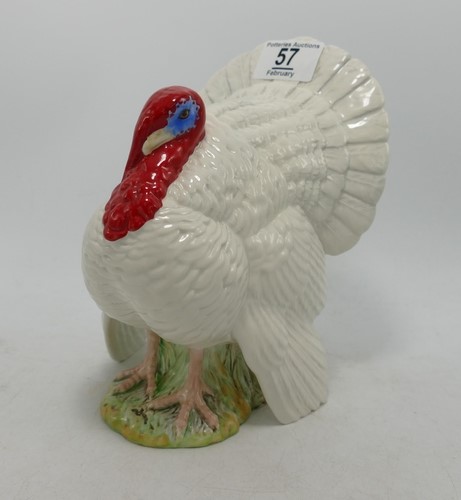 A Beswick model of a large white turkey 