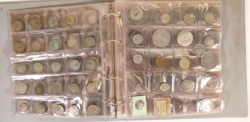 A collection of English coins