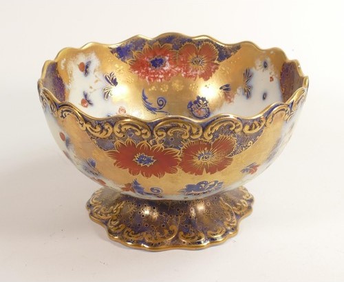 A Carlton Ware large footed fruit bowl