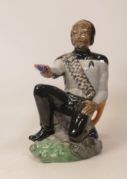 A Kevin Francis toby jug of Worf from Star Trek