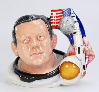 A large Royal Doulton character jug of Neil Armstrong